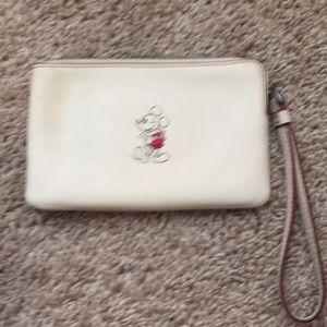 Coach Mickey Mouse wristlet